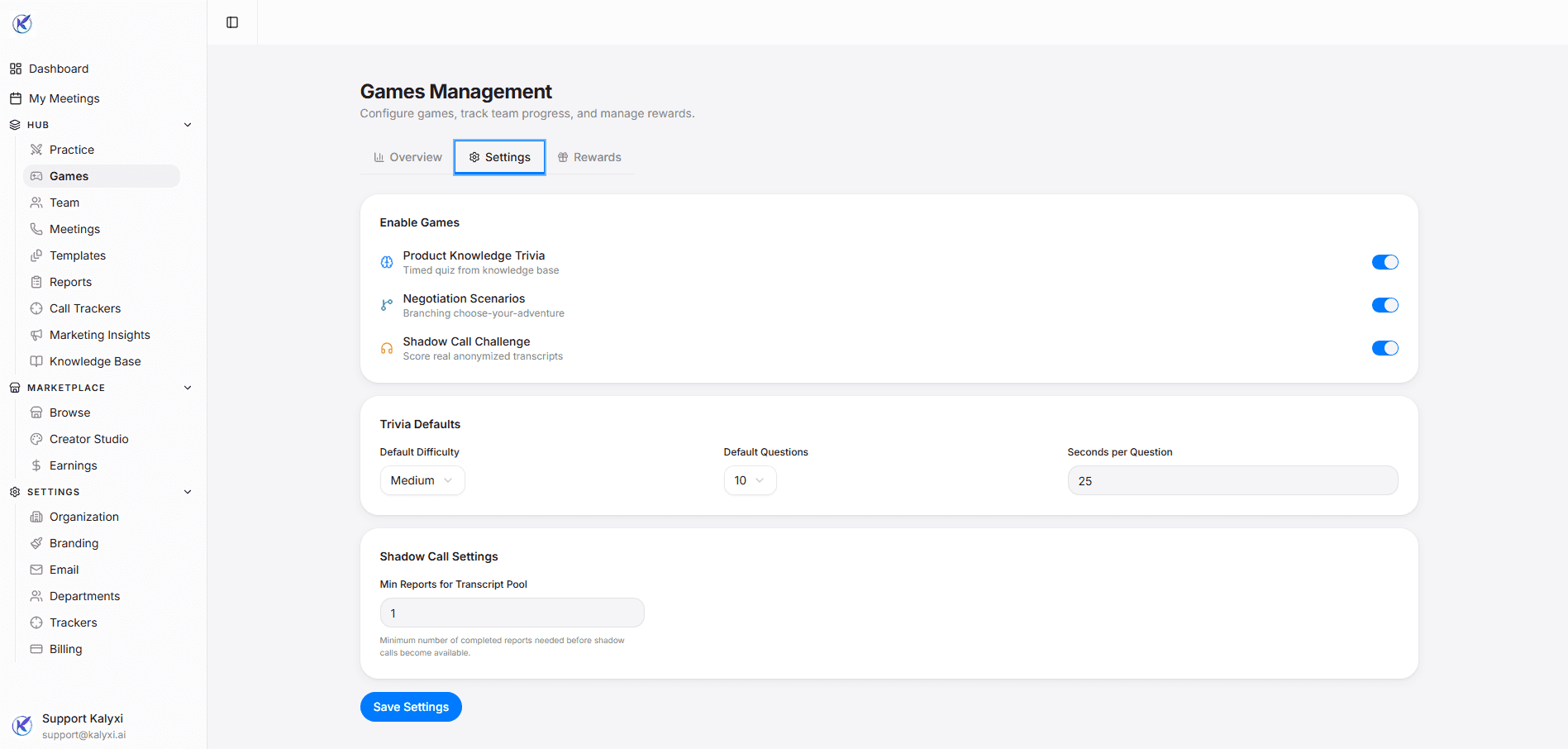 Level Up games and training